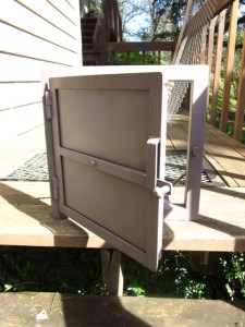 masonry heater, oven, russian heater firebox door