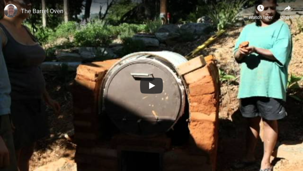 Wood-Fired Barrel Oven Video