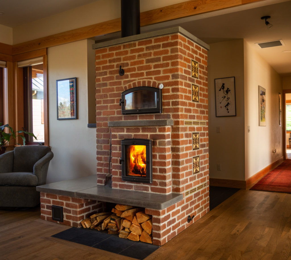 Wintergreen Masonry Heater Highlighted