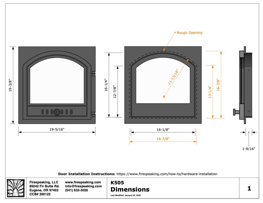 Firespeaking K505 Spec Sheet Image