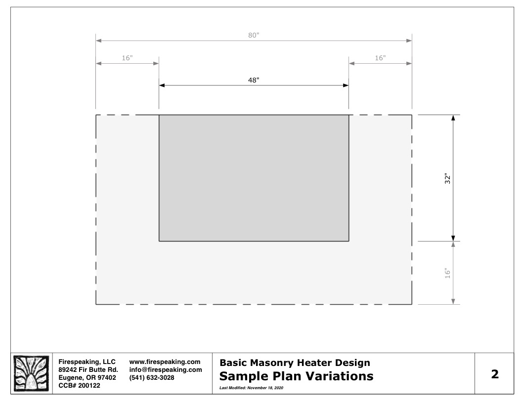 Masonry Heater Architectural Design - Firespeaking
