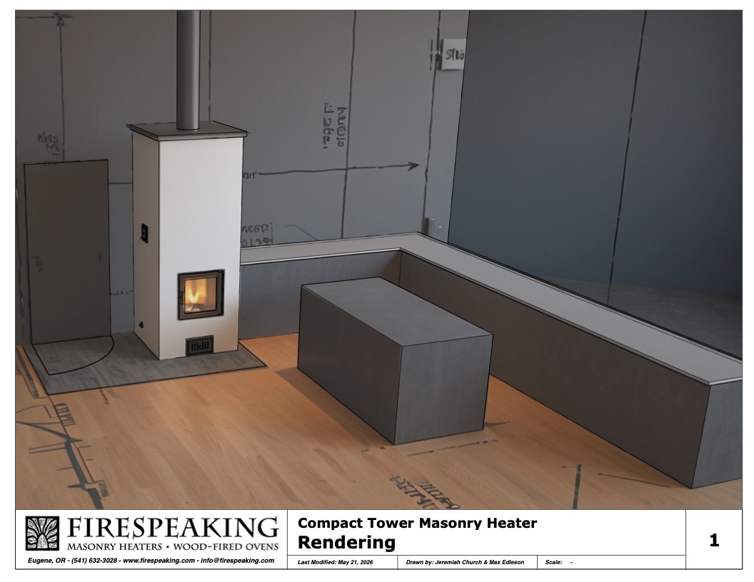 Compact Tower Masonry Heater Design