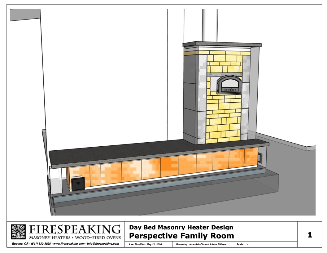 Day Bed Masonry Heater Design