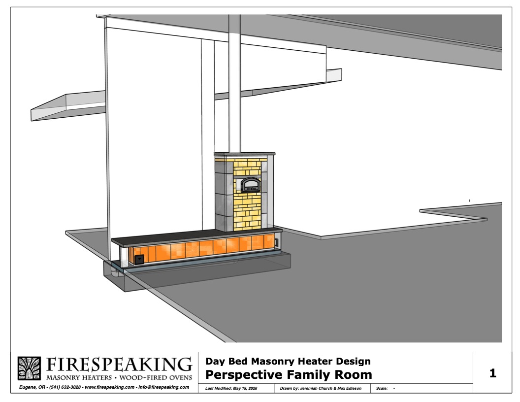 Day Bed Masonry Heater Design
